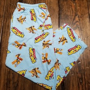 Snoopy Lounge Pants Pajama Bottoms Mens Size XL
